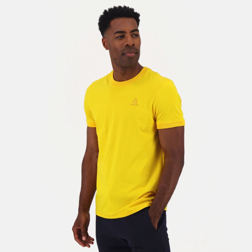 ee Le Coq Sportif Riietus mehed t-särk kollane kollane TT862D465