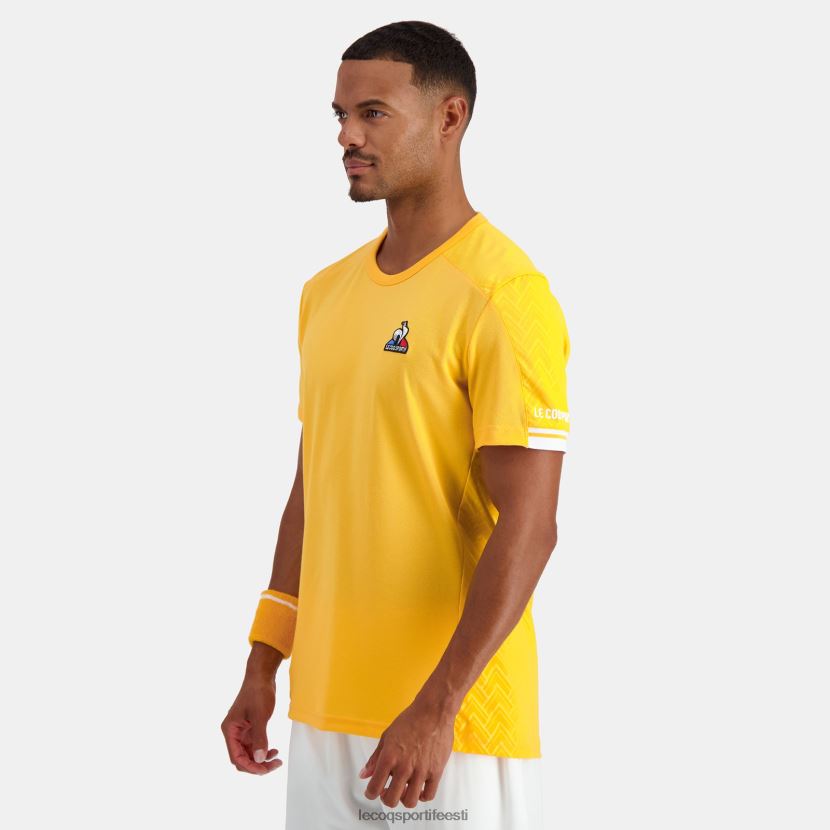 ee Le Coq Sportif Riietus mehed t-särk oranž oranž TT862D478