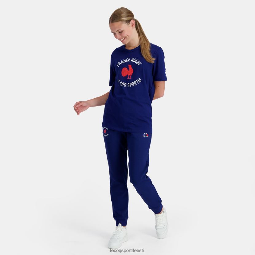 ee Le Coq Sportif Riietus mehed t-särk - prantsusmaa ragbi sinine sinine TT862D172