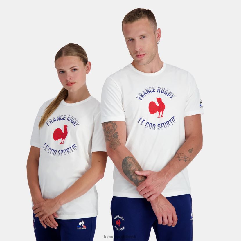 ee Le Coq Sportif Riietus mehed t-särk - prantsusmaa ragbi valge valge TT862D169
