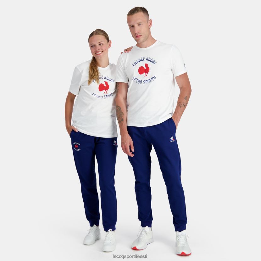 ee Le Coq Sportif Riietus mehed t-särk - prantsusmaa ragbi valge valge TT862D169