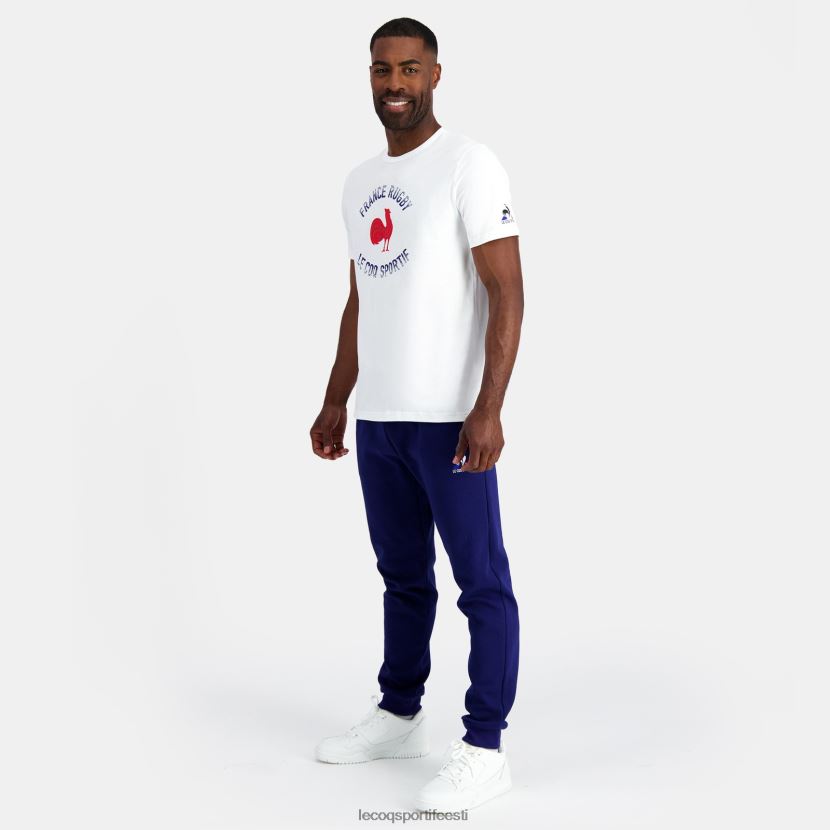 ee Le Coq Sportif Riietus mehed t-särk - prantsusmaa ragbi valge valge TT862D169