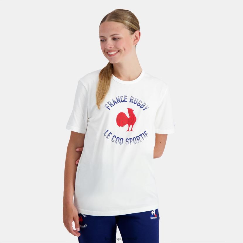 ee Le Coq Sportif Riietus mehed t-särk - prantsusmaa ragbi valge valge TT862D169