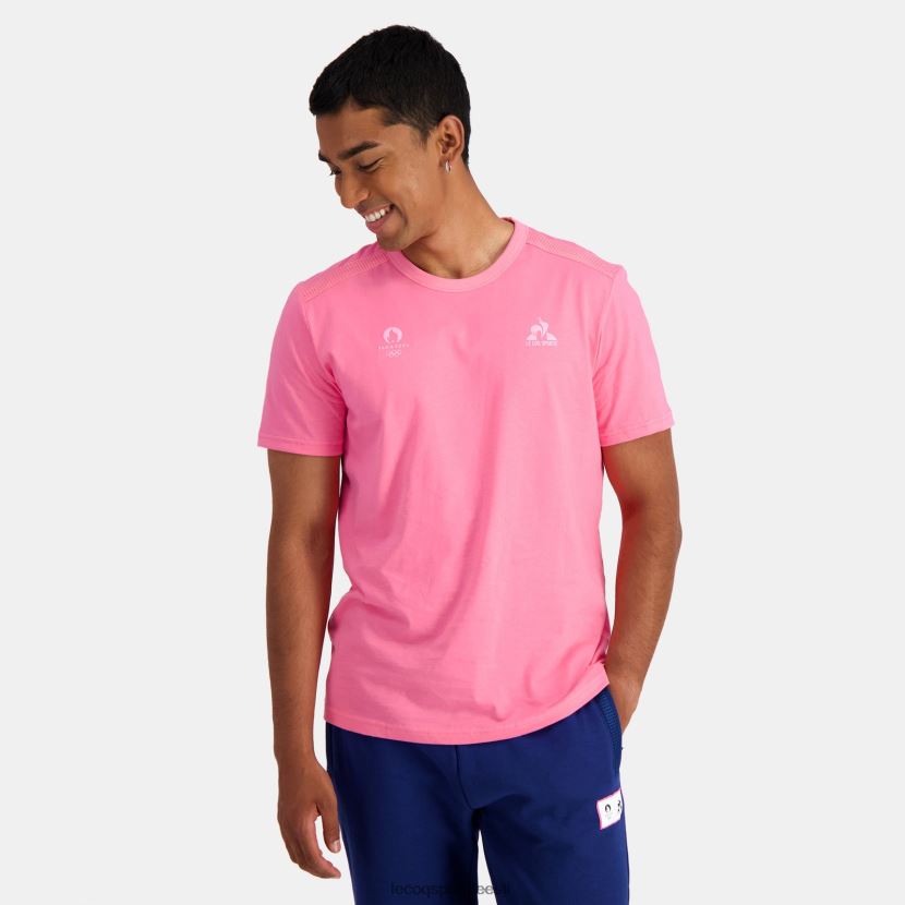 ee Le Coq Sportif Riietus mehed t-särk roosa roosa TT862D204