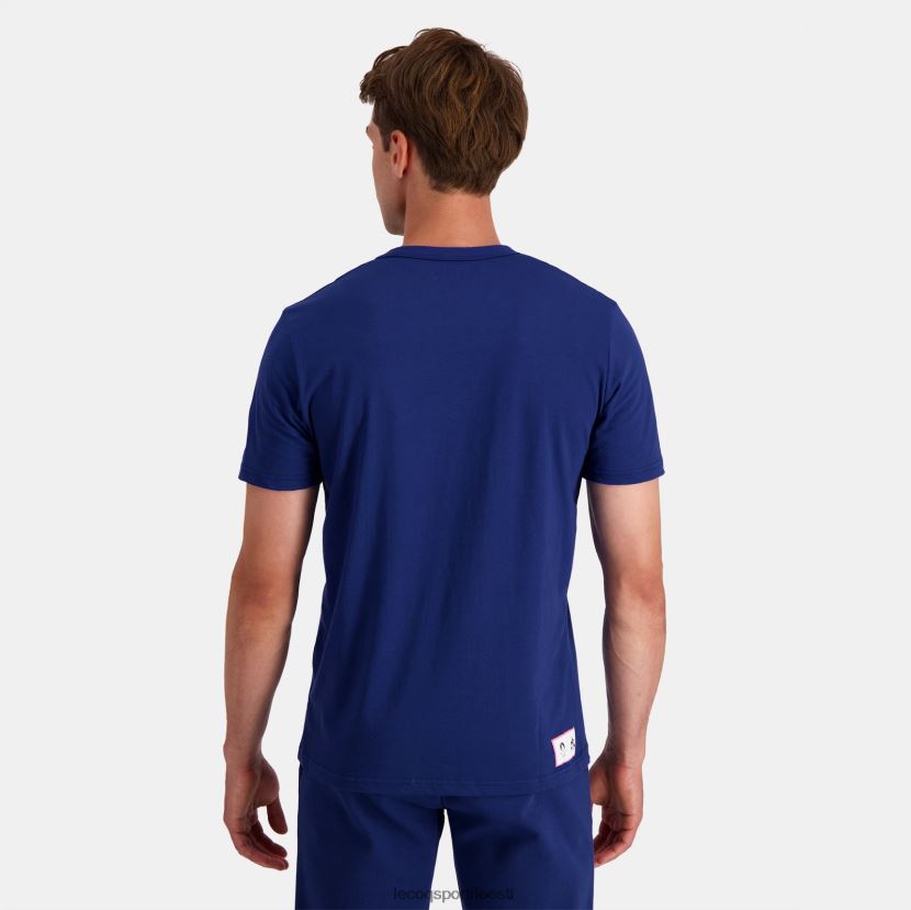 ee Le Coq Sportif Riietus mehed t-särk sinine sinine TT862D202