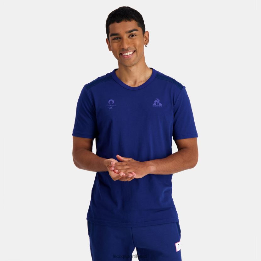 ee Le Coq Sportif Riietus mehed t-särk sinine sinine TT862D203
