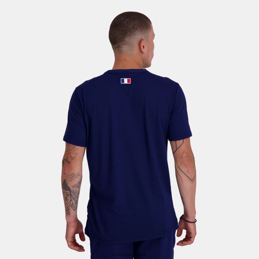 ee Le Coq Sportif Riietus mehed t-särk sinine sinine TT862D216