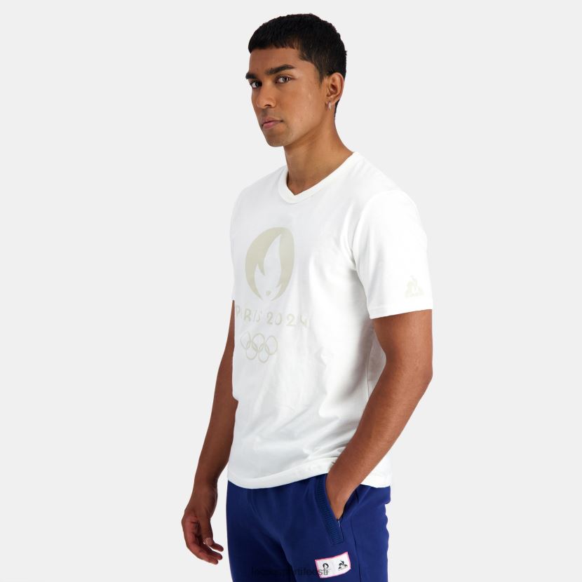 ee Le Coq Sportif Riietus mehed t-särk valge valge TT862D201