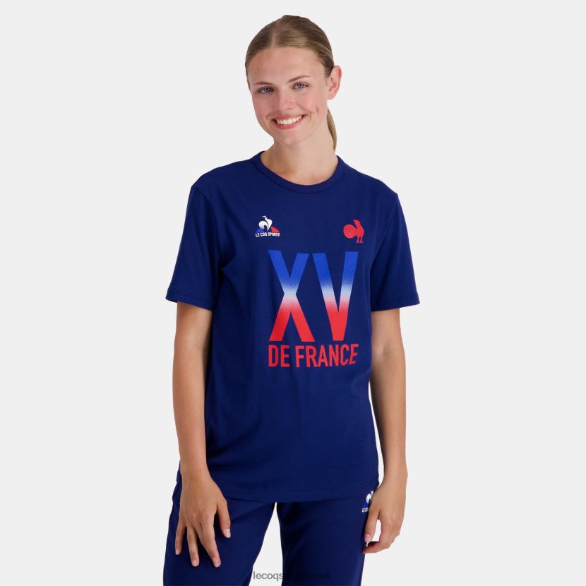 ee Le Coq Sportif Riietus mehed t-särk - xv de france sinine sinine TT862D141