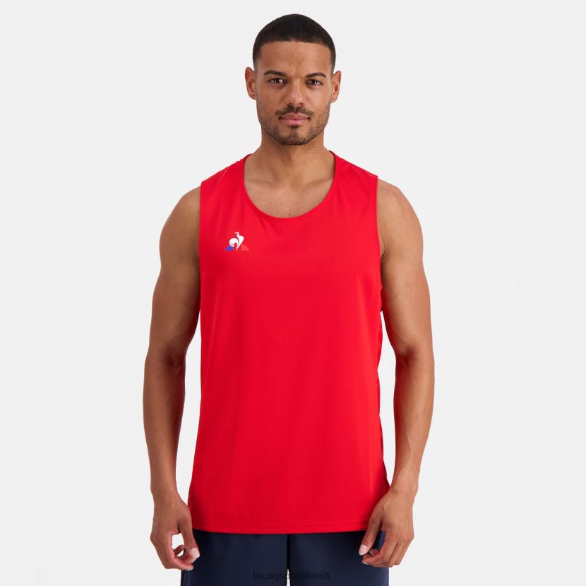 ee Le Coq Sportif Riietus mehed vesti ülaosa punane punane TT862D196