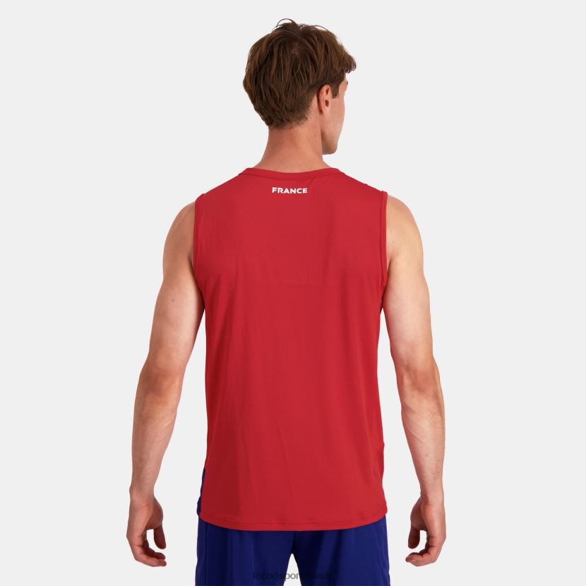 ee Le Coq Sportif Riietus mehed vesti ülaosa punane punane TT862D214