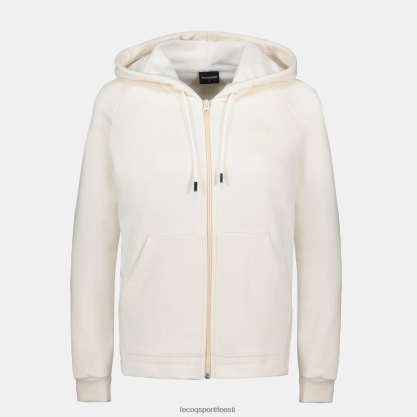 ee Le Coq Sportif Riietus naised kapuutsiga dressipluus lukuga valge valge TT862D309