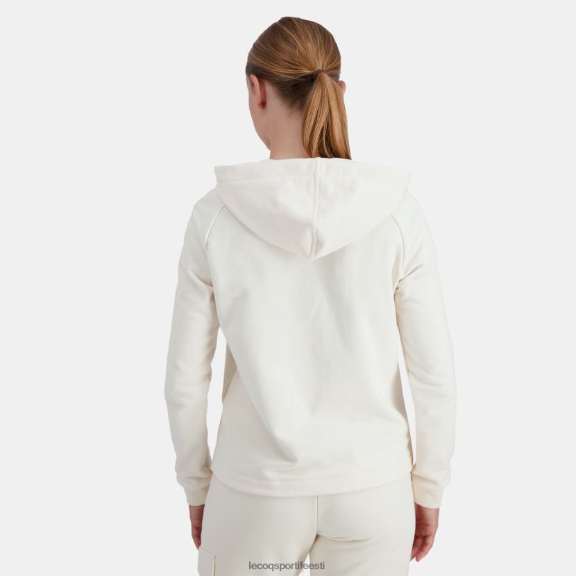 ee Le Coq Sportif Riietus naised kapuutsiga dressipluus lukuga valge valge TT862D309
