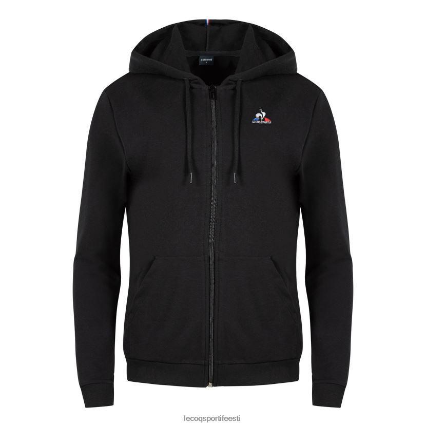 ee Le Coq Sportif Riietus naised kapuutsiga, musta lukuga dressipluus must TT862D319