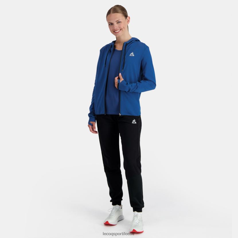 ee Le Coq Sportif Riietus naised sinise lukuga kapuutsiga dressipluus sinine TT862D315