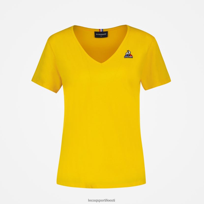 ee Le Coq Sportif Riietus naised t-särk kollane kollane TT862D594