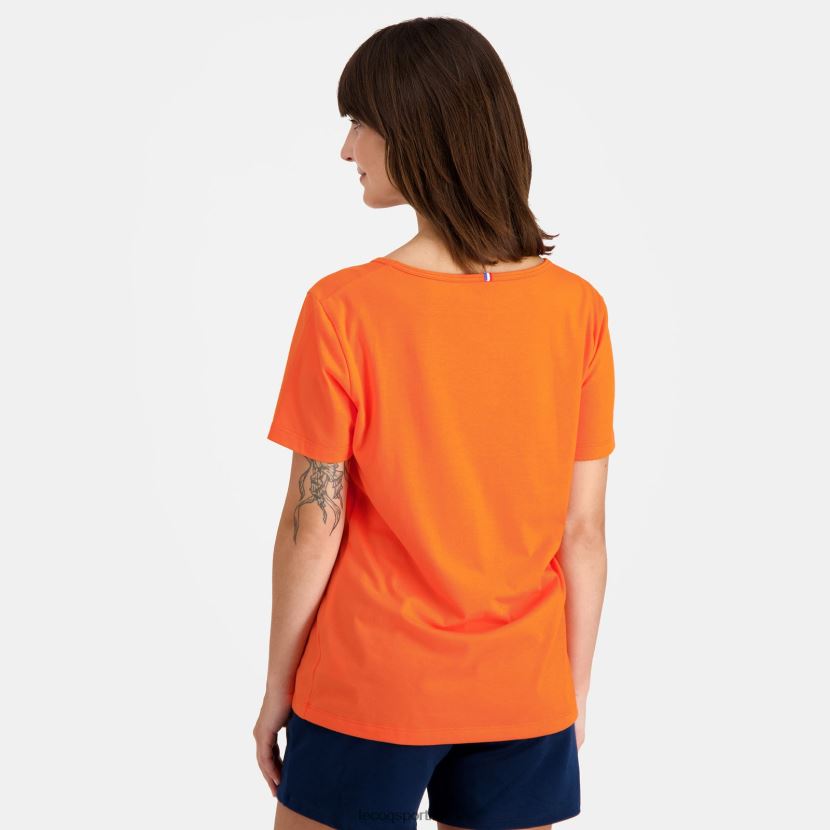ee Le Coq Sportif Riietus naised t-särk oranž oranž TT862D593